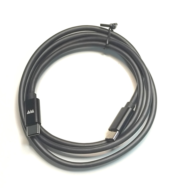 USB Cable USB-C to USB-C 1 Meter Length Foil Braid Shielding Pure Copper Conductors TPE Jacket Cable for Convenient Charging