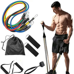 Juego de Bandas de Resistencia Portátiles para Entrenamiento de Fuerza, Yoga y Ejercicio, con Asas - Product Image 5