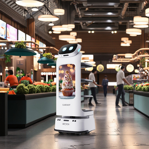 Nouveauté <span class=keywords><strong>Robot</strong></span> de livraison commercial multifonctionnel pour hôtels et cafés Service de livraison robotisé de nourriture et de marchandises - Product Image 1