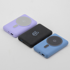 Batterie externe magnétique sans fil avec logo lumineux personnalisé, 10000 mAh, haute capacité, PD 22,5 W, batterie externe portable - Product Image 5