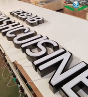Enseigne avec logo LED personnalisée Lettre de magasin Panneau de signalisation 3D extérieur Enseigne commerciale Buchstaben Enseignes lumineuses à LED pour mon entreprise