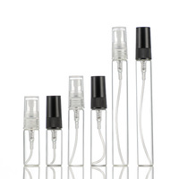 Flacon d'échantillon de parfum 2ml 3ml 5ml 10ml, flacon pulvérisateur vide en verre, rechargeable, format voyage, anti-fuite, logo personnalisé
