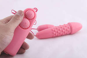 Hot Pink Vibrator für Frauen, Mini-Vibrations-Ei mit Doppel-Fernbedienung, Künstlicher <span class=keywords><strong>Penis</strong></span>, Erotikspielzeug für Erwachsene - Product Image 4