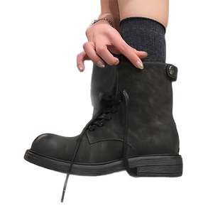 <span class=keywords><strong>Botas</strong></span> de Diseñador para Mujer y <span class=keywords><strong>Hombre</strong></span>, Botines Martines, Botines de Plataforma Mini, Zapatos de Media Caña, Cuero - Product Image 3