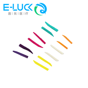 Monouso in plastica ausiliare dentale zeppe colorate quadrate riparazione denti in legno di plastica cunei dentari in legno colorato - Product Image 3
