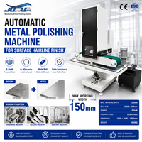 Machine automatique de débavurage et de ponçage de tôles - Meuleuse industrielle à bande transporteuse humide/sèche pour la préparation des surfaces métalliques