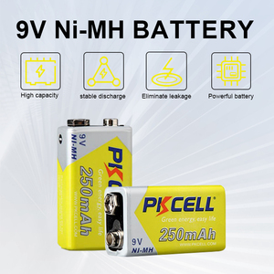 9 volt Pin sạc <span class=keywords><strong>NiMH</strong></span> pin 9 V <span class=keywords><strong>250mAh</strong></span> cho dụng cụ điện tử - Product Image 3