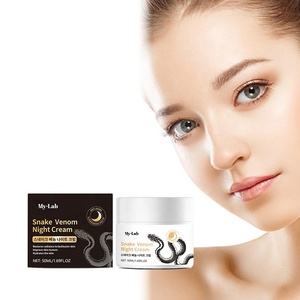Crème hydratante pour le <span class=keywords><strong>visage</strong></span> de nuit, personnalisée avec logo privé, au peptide de venin de serpent, au collagène et à l'aloe vera, <span class=keywords><strong>anti</strong></span>-rides et raffermissante - Product Image 1