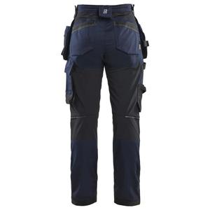 BLAKLADER - 713218328600D26 Pantalon Craftsman femme avec stretch Bleu marine foncé-PANTALON DE TRAVAIL EAN 7330509924129 - Product Image 2