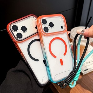 เคสโทรศัพท์แม่เหล็กใสไล่สีคุณภาพสูง พร้อมสายคล้อง สำหรับ iPhone 15 16 17 18 pro max ขายส่ง - Product Image 2