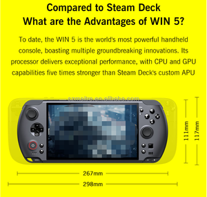 Console de jeu portable GPD Win 5 32 Go + 1 To, écran 7 pouces, OS Windows 11, processeur AI 385, lecteur de poche GPD Win 5 7 pouces HD - Product Image 6