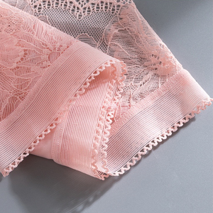 Solid Transparent Woman's Lingerie Cute Lace <strong>Sheer</strong> Panties Nylon Knitted Briefs With Hollow Sexy Lace Plain Dyed Pantie <strong>Knickers</strong> - Product Image 5