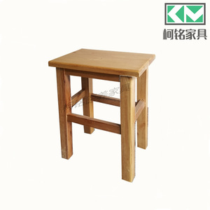 Muebles Médicos y de Salud Keming, Banco de Laboratorio 330x250x450mm, Madera Maciza Negra, Estilo Simple - Product Image 4
