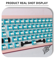 AFLION 2021 Keyboard Mekanik Mini Blue Switch 60% RGB Nirkabel Dual Mode 5 Pin Hotswap Gaming Terlaris