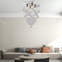 Plafonnier LED en forme de goutte d'eau, design moderne, luminaire décoratif de plafond, idéal pour une salle à manger ou une salle de bain