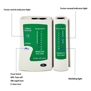 Ağ kablosu test cihazı RJ45 RJ45 RJ11 RJ12 Cat5 <span class=keywords><strong>Cat6</strong></span> UTP Ethernet hattı LAN kablo test cihazı el test kablo test aracı - Product Image 4