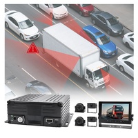 Système de vision panoramique à 360 degrés pour camion, caméra latérale de voiture 4 canaux MDVR, DVR 4CH, dashcam de véhicule, GPS WiFi 1080P, surveillance