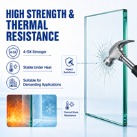 Verre trempé transparent personnalisé 6MM 8MM 10MM 12MM pour applications industrielles, solaires, extérieures et de salle de bain, pour la décoration