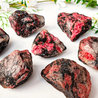 Pierre brute de rhodonite naturelle en gros, spécimens minéraux, utilisée pour le polissage, la sculpture et le traitement des chakras