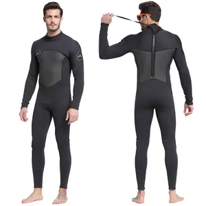 Sbart terno de neoprene para mergulho, traje de neoprene de 5mm para homens, corpo inteiro, mergulho, neoprene terno molhado