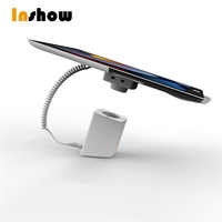 Support de téléphone portable rotatif INSHOW A110 avec alarme antivol et fonction de charge pour usage en magasin de détail