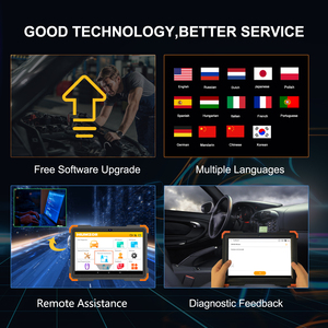 Humzor ND366E OBD2 Code Reader BT5.0 Wireless Full System Car Tools with <b>Tablet</b> 9-36V - Product Image 4