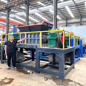 Lớn đôi trục Shredder chất thải gia đình dệt và túi nhựa Máy Nghiền tái chế nhà máy bán hàng trực tiếp - Product Image 4