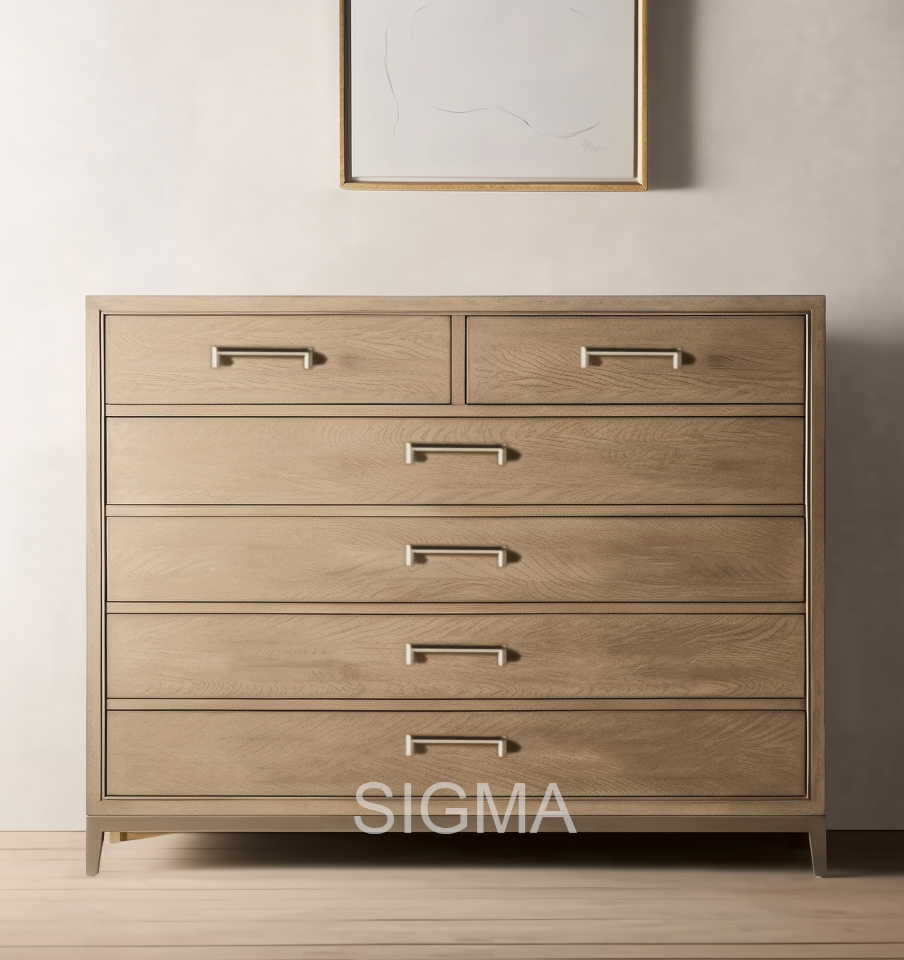 High Quality home Indoor furniture living room furniture Luxury Bedside Table solid wood 5-drawer cabinet