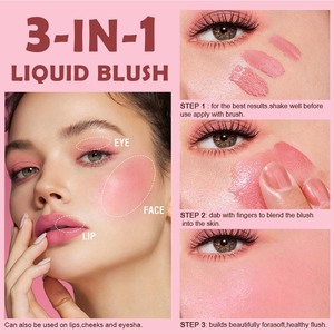 OCHAIN Maquillaje Natural de Alta Pigmentación, Resistente al Agua, Cosméticos OEM, Rubor Líquido en Crema con Llavero, Superventas, Vegano - Product Image 4