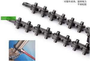 Llave de tubo con correa, llaves de tubo de 1/2/2/1L para trabajar en lugares estrechos <span class=keywords><strong>donde</strong></span> no <span class=keywords><strong>se</strong></span> pueden usar llaves de tubo de 12-230mm - Product Image 4