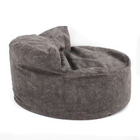 Grands sacs de haricots à mémoire de forme, mobilier de canapé rond en coton doux, housse de pouf géant de jeu, pouf