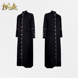 Personalizado Negro Iglesia Púlpito Obispo Clero Coro Batas Coro Vestido Iglesia Vestido Medieval Monje Túnica - Product Image 3