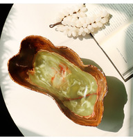 SAIDKOCC Wabi Sabi stijl retro natuurlijke jade fruitschaal marmeren eettafel woonkamer restaurant op maat gemaakte opbergruimte geavanceerd