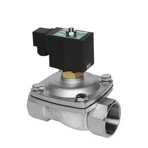 Électrovanne COVNA en acier inoxydable 2 voies 12V/24VDC normalement ouverte pour l'eau - Product Image 1