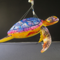 Modèle de tortue marine gonflable géante et mignonne pour publicité d'événements extérieurs personnalisés, ballon animal marin tortue