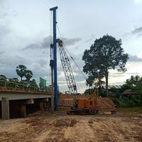 Marteau de fondation diesel VENTEX Brand DD55 avec système de tige de guidage à vendre aux Philippines et en Indonésie