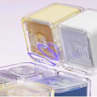 DD4588 magnétique Portable joint médecine sous-emballage conteneur sept jours pilulier avec lanière tablette Cube de stockage