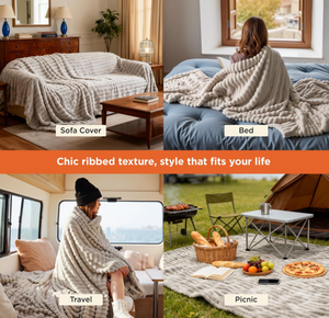 <span class=keywords><strong>Bedsure</strong></span> GentleSoft Decken in Queen-Size für Bett - Gemütliche Weiche Decken für Frauen, Niedliche Große Fleece-Überwürfe - Product Image 5