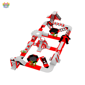 מגלשת מים מתנפחת ניידת ועמידה של AirFunPro, מתאימה לפנים ולחוץ, מסלול מכשולים למבוגרים וילדים - מחומר PVC - Product Image 4