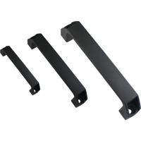 Poignée en plastique noir industrielle haute résistance et robuste pour portes et fenêtres, facile à installer, différentes tailles pour fours et armoires