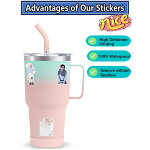 59 Piezas/Set de Pegatinas Autoadhesivas de Moda Kpop Wish Ode to Love Album Yushi Riku <span class=keywords><strong>Sion</strong></span>, Calcomanías DIY para Teléfono, Taza, Equipaje, Ryo Jaehee - Product Image 6