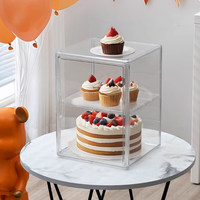 Plaque en acrylique sur mesure - Vitrine de boulangerie en acrylique - pour l'affichage de pain, cupcakes et aliments sur comptoir de cuisine