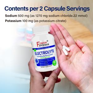 Nouvelle Arrivée : Capsules d'Électrolytes pour la Gestion des Aliments Riches en Sodium – Sans Arôme, 100 Capsules, Complément d'Électrolytes - Product Image 5