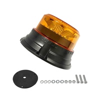 Luz estroboscópica LED de alto brillo Advertencia de seguridad para camiones Luz de baliza intermitente LED 12/24V Accesorio DE MAQUINARIA DE VEHÍCULO giratorio Ámbar