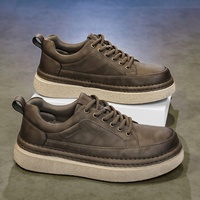 Baskets décontractées à lacets pour hommes, style coréen simple et élégant, chaussures tendance polyvalentes, légères, en microfibre respirante et douce