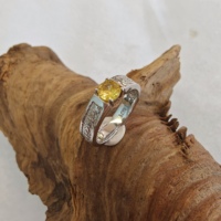 Anillos de Boda Elegantes de Plata 925 Amarilla para Mujer, con Acabado Pulido de Alto Brillo, Joyería Antideslustre para Protección, Anillo de Regalo