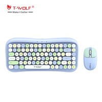 TWOLF TF660 toptan özelleştirilmiş ofis kız sevimli oyun kablosuz 2.4G klavye mouse combos