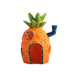Groot SpongeBob Ananas Huis <span class=keywords><strong>Aquarium</strong></span> Ornament Visbak Decoratie met Schuilplaats - Product Image 1