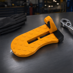 Support d'échelle de réparation automobile 157x78mm, brise-vitre à pied unique, outil orange en acier et plastique - Product Image 2