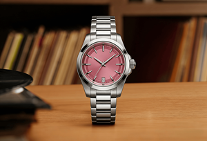 Montre-bracelet mécanique automatique classique et élégante pour femme avec index lumineux et bracelet en acier inoxydable pour le bureau Longinesing - Product Image 2